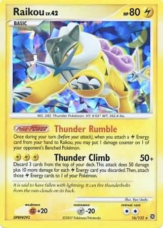 Raikou - 16/132 (Cracked Ice Holo) [MCAP - 016/132]