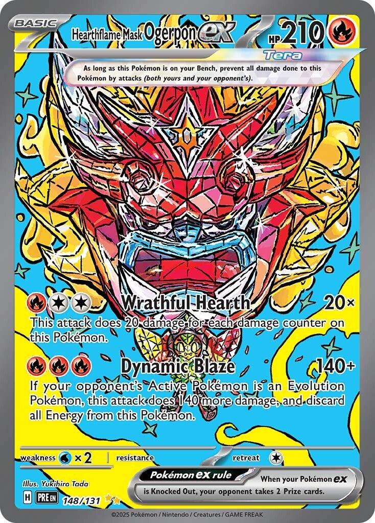 Hearthflame Mask Ogerpon ex - 148/131 [PRE - 148/131]