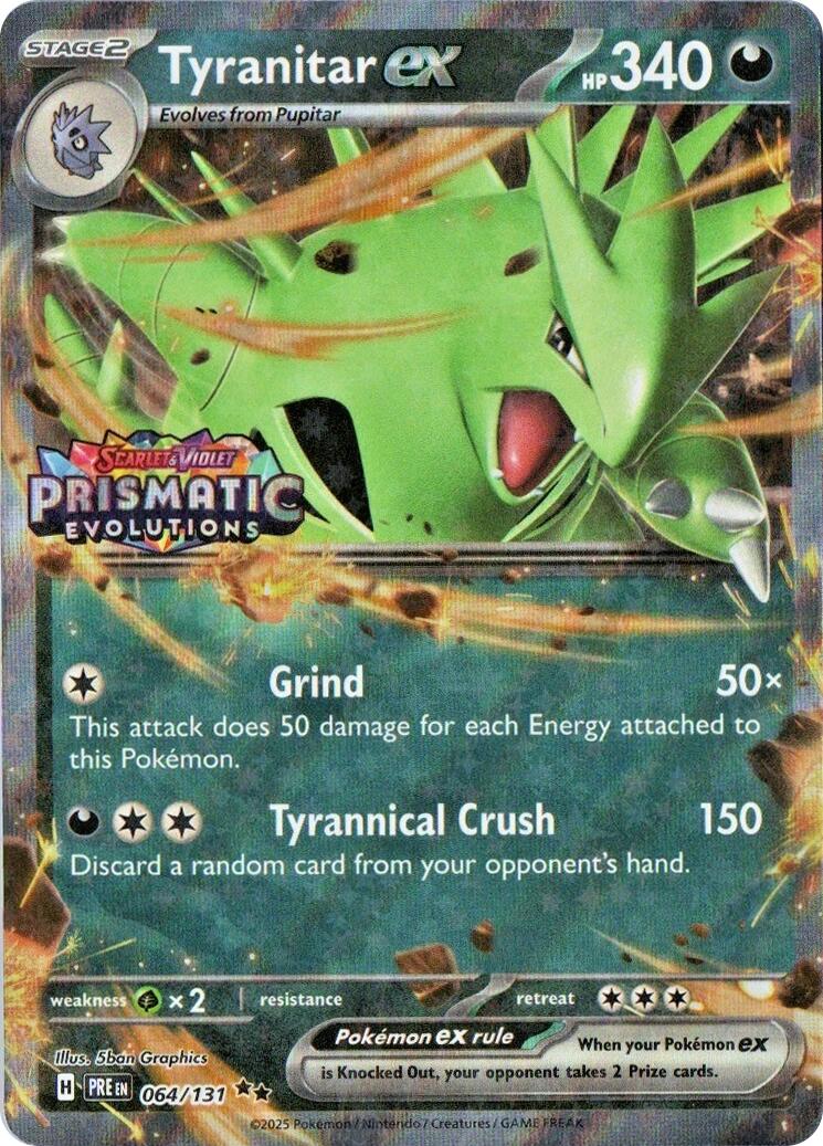Tyranitar ex (Prismatic Evolutions Stamp) [MCAP - 064/131]