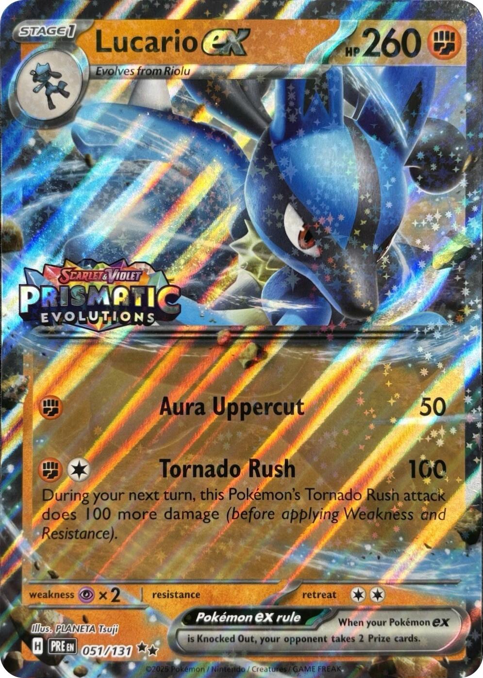 Lucario ex (Prismatic Evolutions Stamp) [MCAP - 051/131]