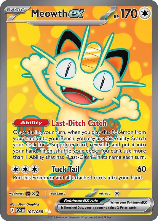 Meowth ex - 107/088 [POR - 107/088]