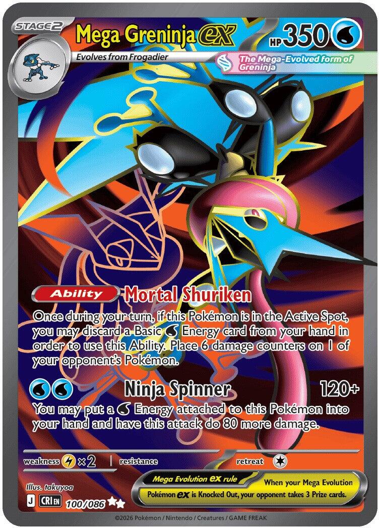 Mega Greninja ex - 100/086 [CRI - 100/086]