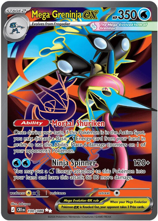 Mega Greninja ex - 100/086 [CRI - 100/086]