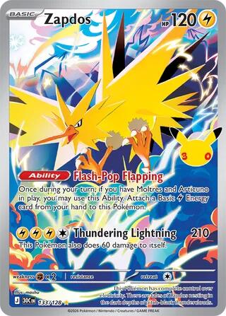 Zapdos - 133/128 [30C - 133/128]